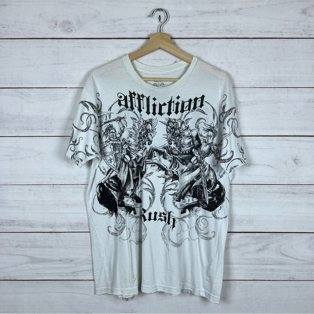 Affliction UFC Georges St. Pierre MMA T-Shirt Large